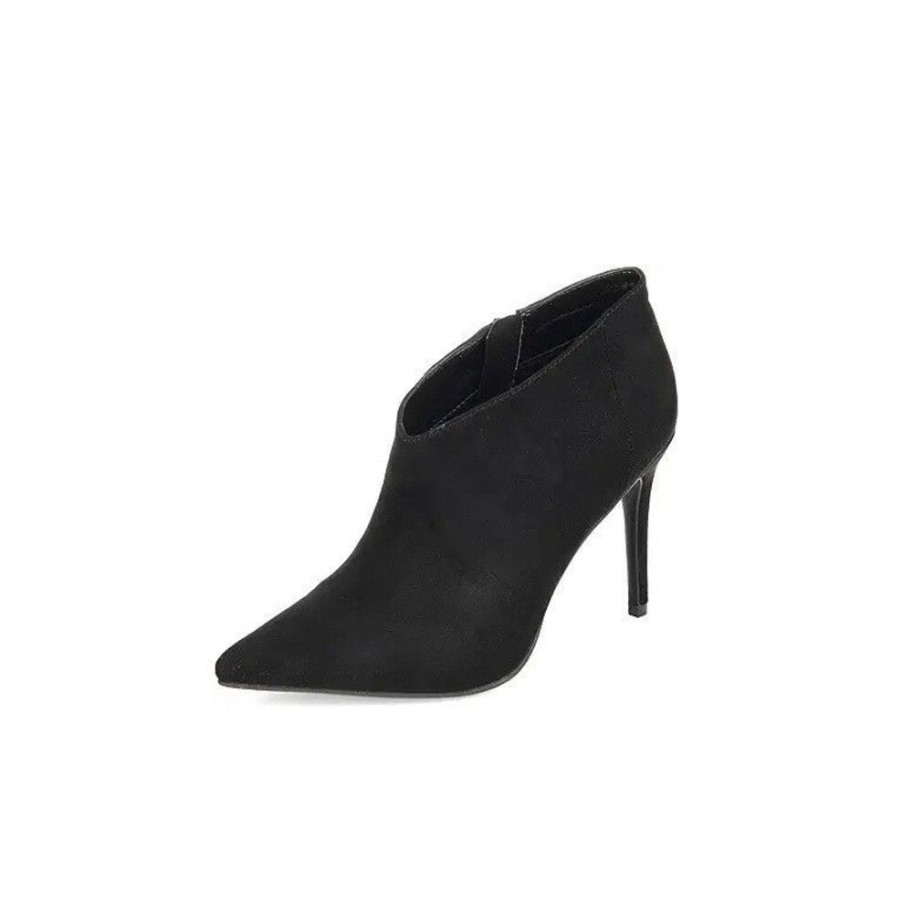 Journee Collection Womens 6 M Black Demmi High Heel Ankle Booties NIB MO0